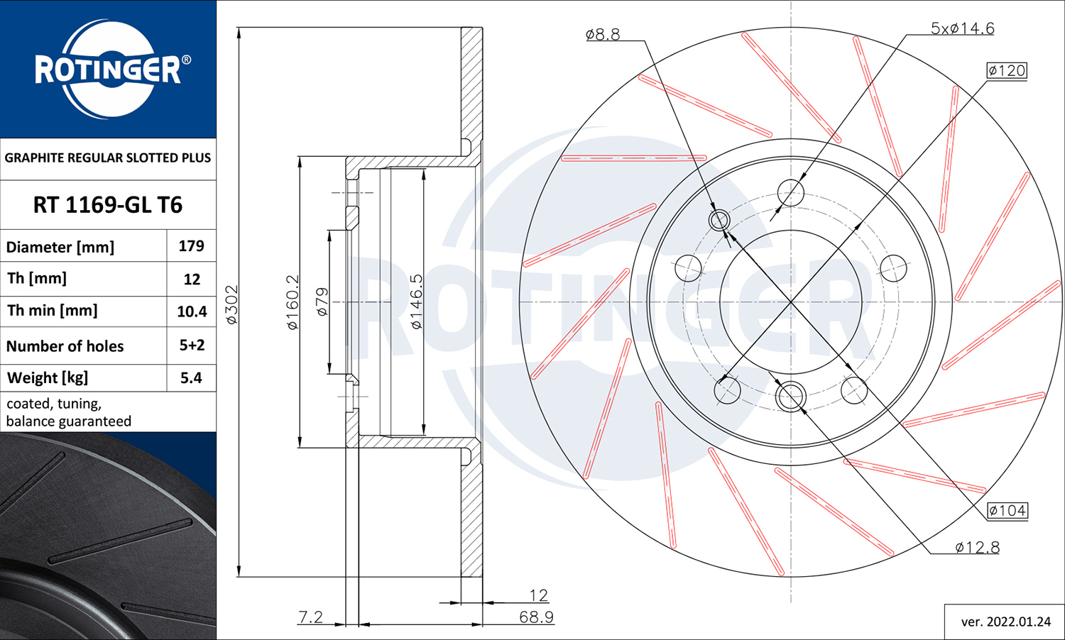 Brzdový kotúč ROTINGER